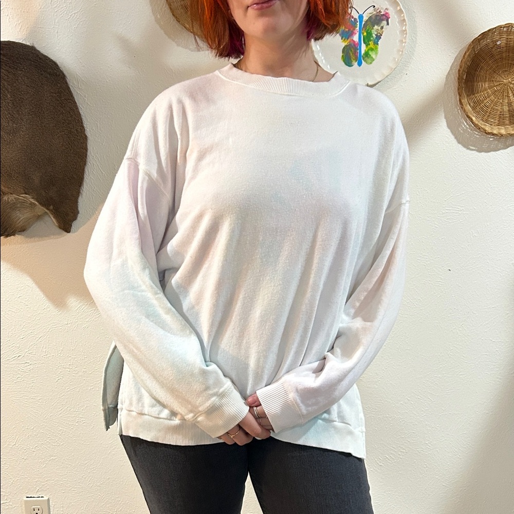 American Eagle Amazing Soft Light Tie Dye Crew Neck